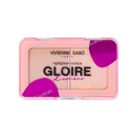 Vivienne Sabo Палетка хайлайтеров для лица Gloire d'Amour тон 02 Персиковый 6 г