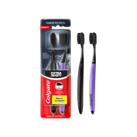 Колгейт Extra Density щётка зубная (2шт) средн.жестк. древесный уголь блистер 1уп. / 48шт / 61035349