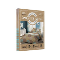 Самойловский Текстиль Комплект постельного белья 2 спальный Капучино 4 предмета Светло-коричневый Бязь