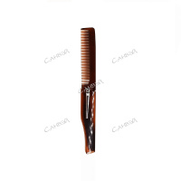 Расческа-гребень для волос складная темно-коричневая 17x3 см