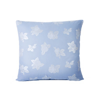 Экотекс Подушка Альда, голубая с розами 68х68 см