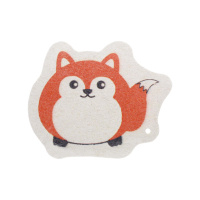 Губка для мытья посуды в форме лисички 9,5x7,7x0,2 см