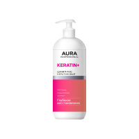 AURA Professional Шампунь кератиновый Keratin+ Глубокое восстановление 1л