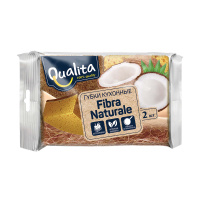 Qualita Губки для мытья посуды Fibra Naturale 2 шт