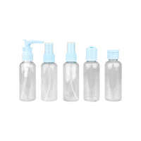 Дорожный набор для косметических средств пластиковый 5 предметов