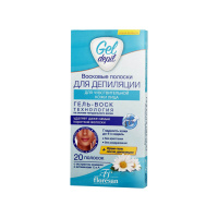 Floresan Восковые полоски для депиляции Gel Depil для чувствительной кожи лица 20 шт