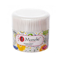 Maneki Ватные палочки Lovely Белые 300 шт
