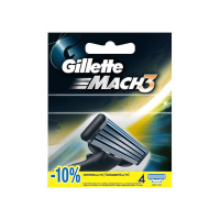 Gillette Сменная кассета Mach3 4 шт