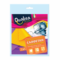 Qualita Салфетки целлюлозные влаговпитывающие 3 шт