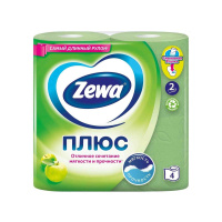 Zewa Туалетная бумага Plus двухслойная Яблоко 4 шт