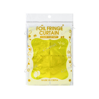 DVL Украшение праздничное фотозона квадраты желтый 1шт 100*200см пэт GT / 600шт / 9244-5 / 903154