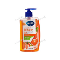 Aura Vitamin Complex Мыло жидкое для рук и тела апельсин 500 мл