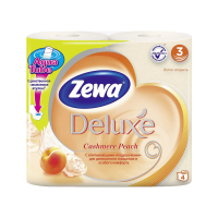 Zewa Туалетная бумага Delux трехслойная Персик 4 шт