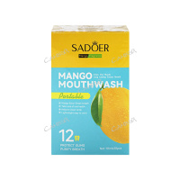 Sadoer Ополаскиватель для полости рта освежающий с экстрактом манго 10 мл x 20 шт