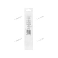 Кисть для пудры и румян со скошенным краем серебряная 18 см