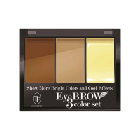 TF Н-р теней д/коррекции бровей закреп воск Eyebrow 3 Color Set т.101 Коричневый CTEB02-101/005294