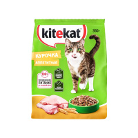 Китекат Корм сухой для кошек Подушечки с курицей 350 гр