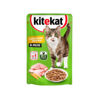 Китекат Корм влажный для кошек Желе с курицей 85 гр