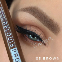 Relouis Гель для бровей и ресниц Pro Waterproof Color Brow Gel водостойкий оттеночный тон 03 brown 6 мл