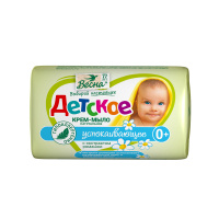 Весна Крем-мыло детское Ухаживающее с экстрактом ромашки 0+ 90 гр.