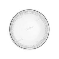 Салатник Сильвия из стеклокерамики бело-серый с узором круглый 11,7см