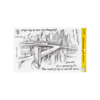 MU Наклейка интерьерн. прямоуг. город 60*90см серый пвх 1шт GT / шт / SK9224 / 521781