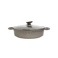 Gusto Кастрюля-жаровня с крышкой Brown d28xh7,5 см 4,5 л