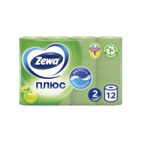 Zewa Туалетная бумага Plus двухслойная Яблоко 12 шт