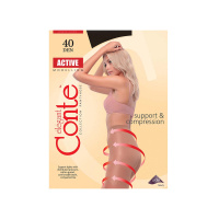 Conte Active Женские колготки с массажным эффектом 40 den nero размер XL