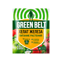 Грин Бэлт Хелат железа Для питания плодовых, овощных, ягодных и цветочных культур, 10 г