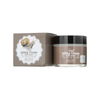 Jigott Крем для лица Snail Lifting Cream Подтягивающий с муцином улитки 70 мл