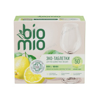 BioMio Эко-таблетки для посудомоечных машин быстрорастворимые с эфирными маслами бергамота и юдзу 50 шт