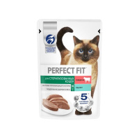 Perfect Fit Корм влажный для стерилизованных кошек Паштет с говядиной 75 гр