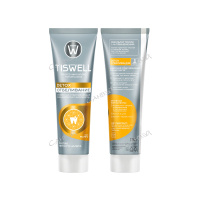 Tiswell Паста зубная отбеливающая энзимная от темного налета и камня с каолином и фтором со вкусом манго 110 гр 