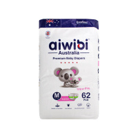 Aiwibi Подгузники детские Premium р. M (6-11 кг) 62 шт