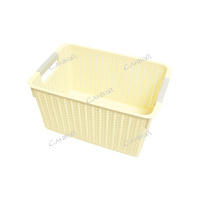 GreenTime Корзина для хранения прямоугольная с ручкой Вязание Мятно-серая 27.5х18.5х14.5 см