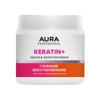 AURA Professional Маска кератиновая Keratin+ Глубокое восстановление 500мл