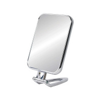 Складное зеркало настольное прямоугольное серое 12x18 см