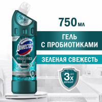 Доместос Гель для чистки Probiotics 5в1 Зеленая Свежесть 750 мл