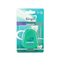 NEW! Ringo нить зубная вощен. 50м белая мята блистер 1шт / 288шт / 201873 / 201873