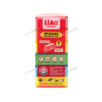 Liao Губки для мытья посуды поролоновые 6 шт