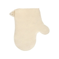 Рукавица для бани ”Бацькина баня" белый /Арт-12001/241048