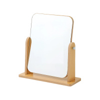 Настольное зеркало прямоугольное поворотное на деревянных ножках 17x22 см