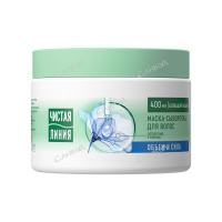 Чистая Линия Маска-сыворотка для укрепления и объема волос с экстрактами льна и пшеницы 400 мл 