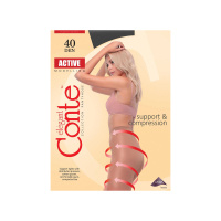 Conte Active Женские колготки с массажным эффектом 40 den nero размер M