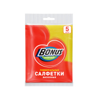 Bonus Салфетки вискозные Универсальные 5 шт