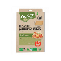 Qualita Пергамент для выпечки листовой Eco life 15 шт