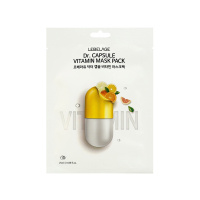 Lebelage Dr.Capsule Vitamin маска д/лица освеж. д/в тип.кожи экстр.лимона м/уп 1шт 25гр. / шт / LB-1