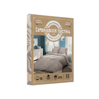 Самойловский Текстиль Комплект постельного белья Евро Тиана 4 предмета Светло-коричневый Бязь