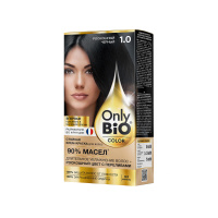 Only Bio Крем-краска для волос Color тон 1.0 Роскошный черный 115 мл